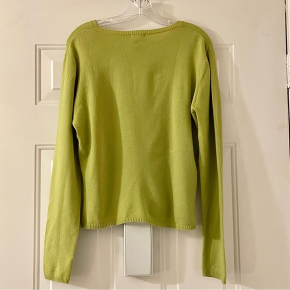 Vintage 90s light olive green sweater - Picture 5 of 10
